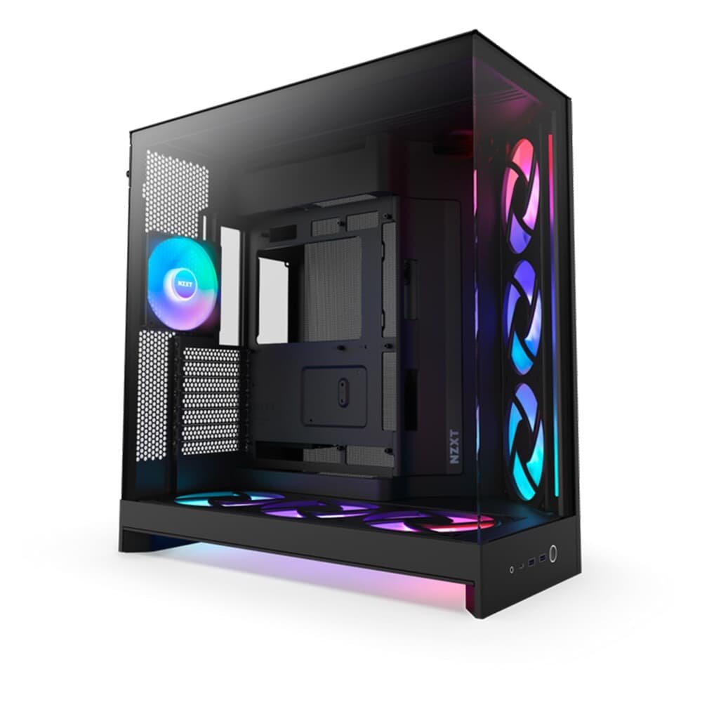 NZXT H9 Flow RGB+ (2025) デュアルチャンバー RGB Gabinete NZXT H9 Flow RGB Plus | KaBuM!