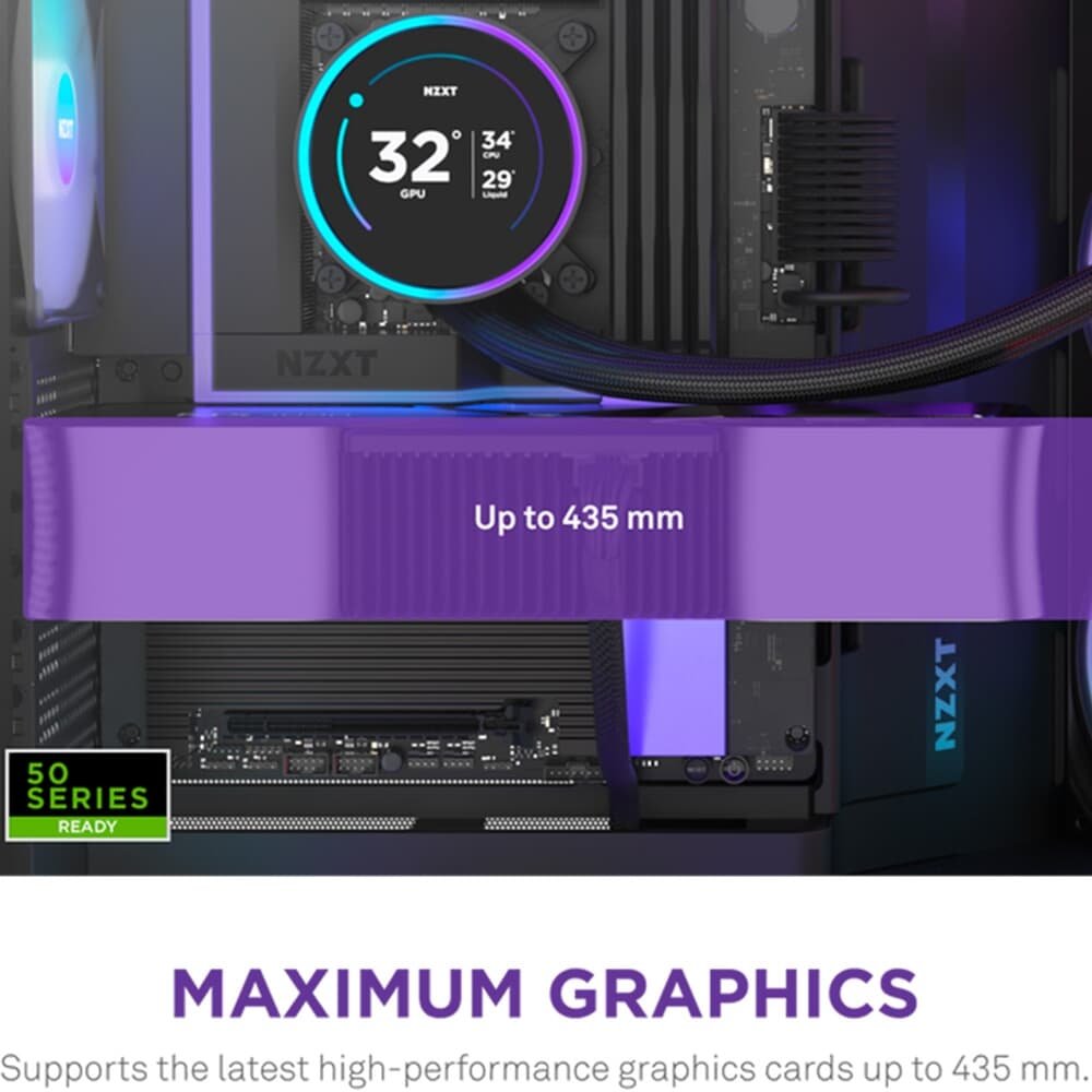 Gabinete NZXT H9 Flow RGB Plus | KaBuM!