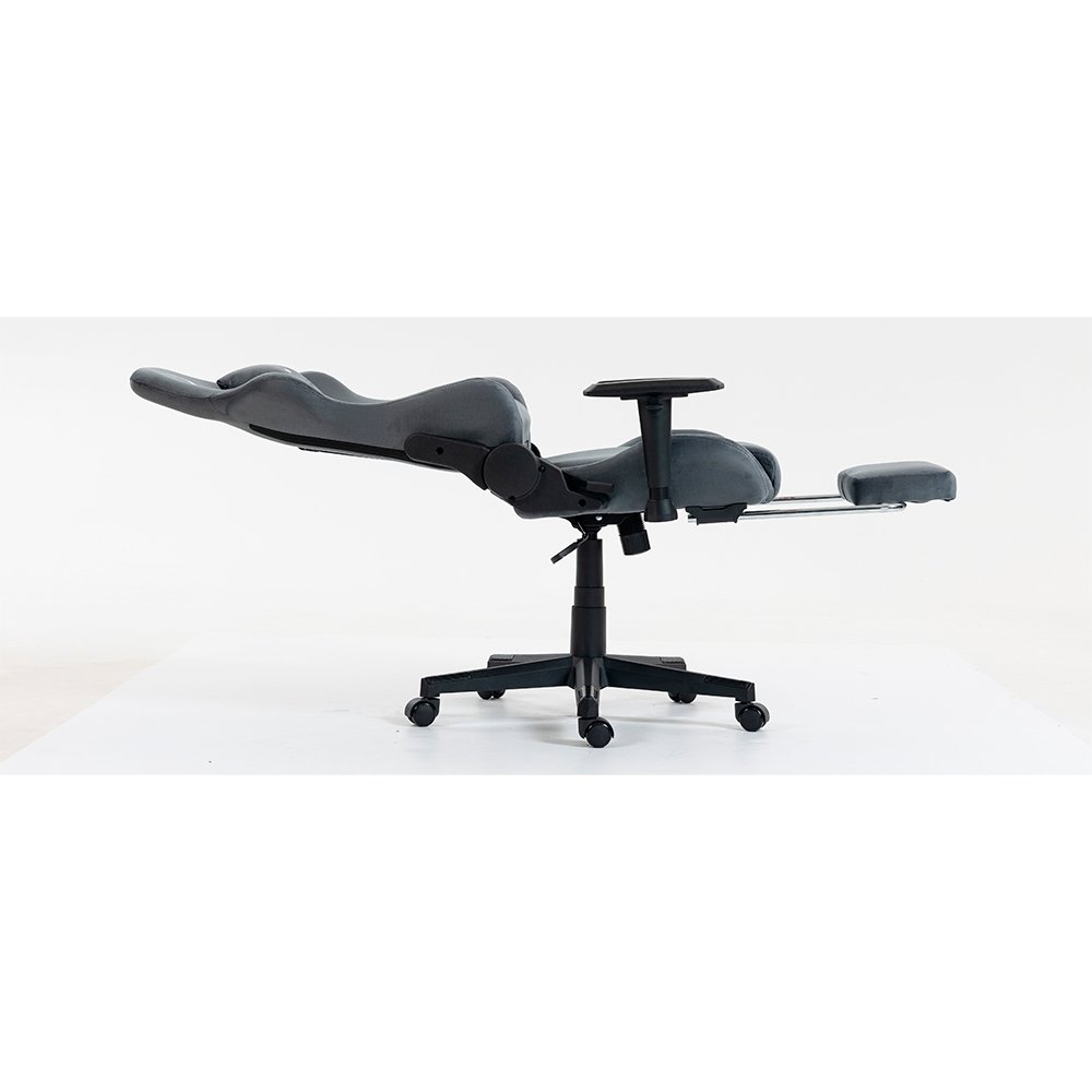 Cadeira Gamer Rise Mode X02, Ângulo Ajustável, Braço 2D, Apoio Para os Pés Retrátil, Cinza Fabric - RM-CG-X02-GR-FBC - view 6