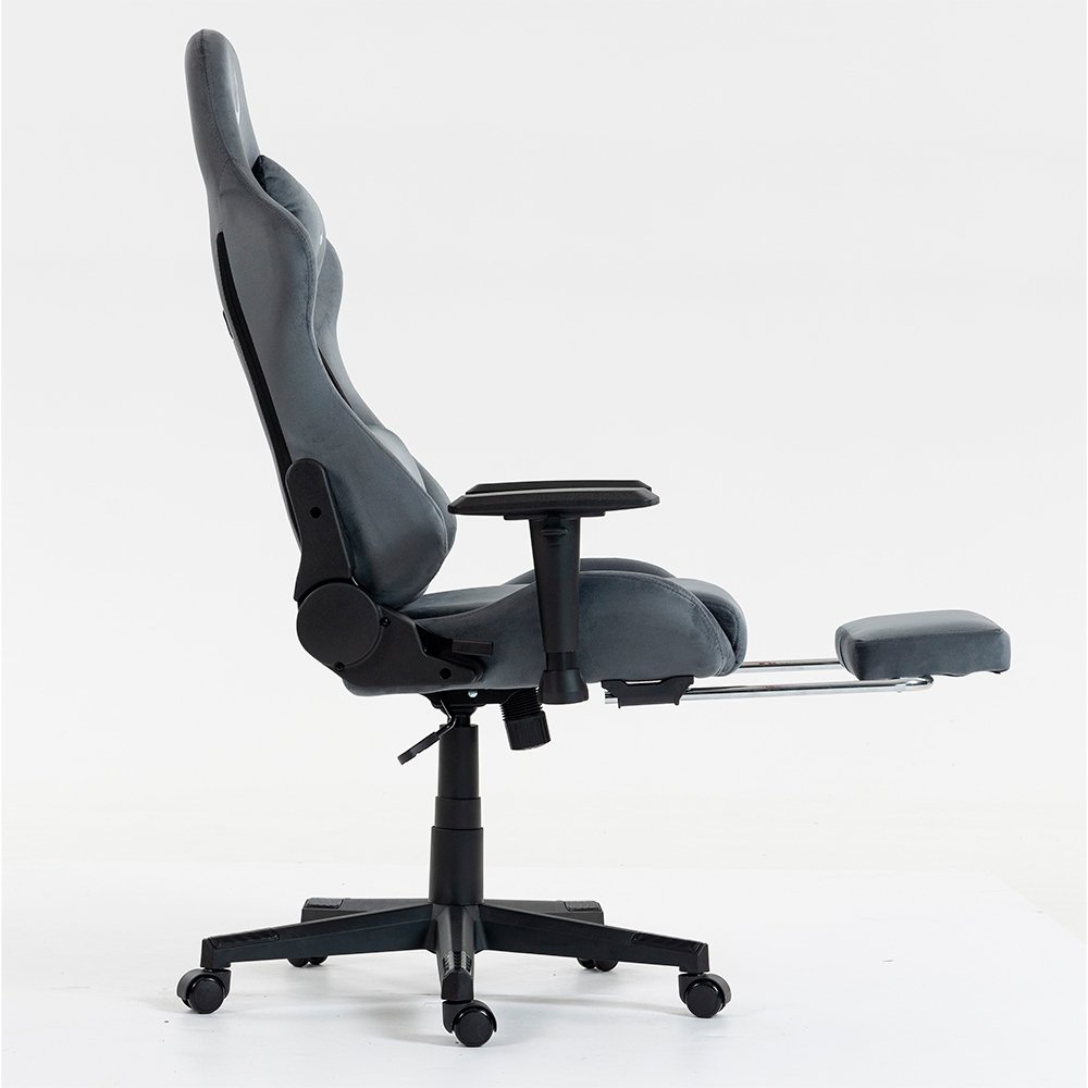 Cadeira Gamer Rise Mode X02, Ângulo Ajustável, Braço 2D, Apoio Para os Pés Retrátil, Cinza Fabric - RM-CG-X02-GR-FBC - view 8