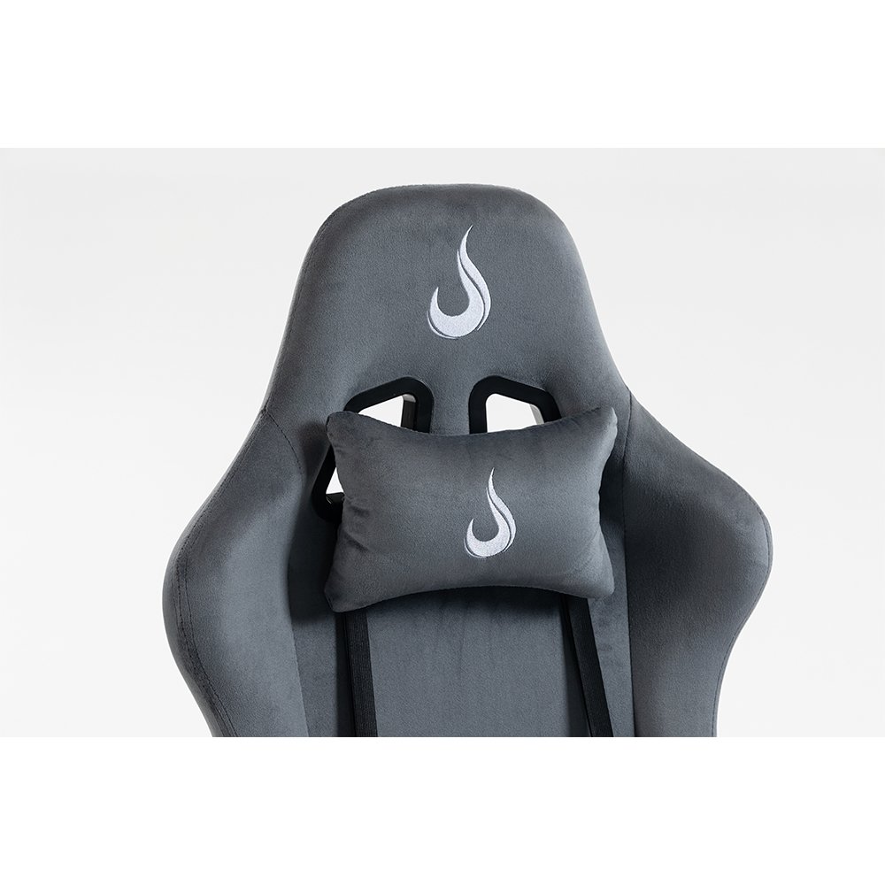 Cadeira Gamer Rise Mode X02, Ângulo Ajustável, Braço 2D, Apoio Para os Pés Retrátil, Cinza Fabric - RM-CG-X02-GR-FBC - view 12