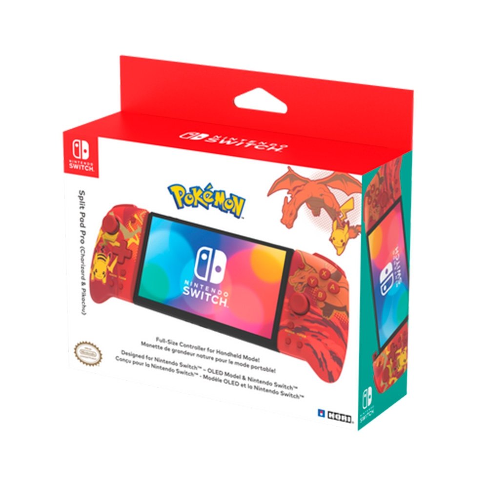 Controle HORI Split Pad Pro Pikachu & Charizard, para Nintendo Switch - NSW-413U Controle HORI Split Pad Pro Pikachu & Charizard, para Nintendo Switch - NSW-413U