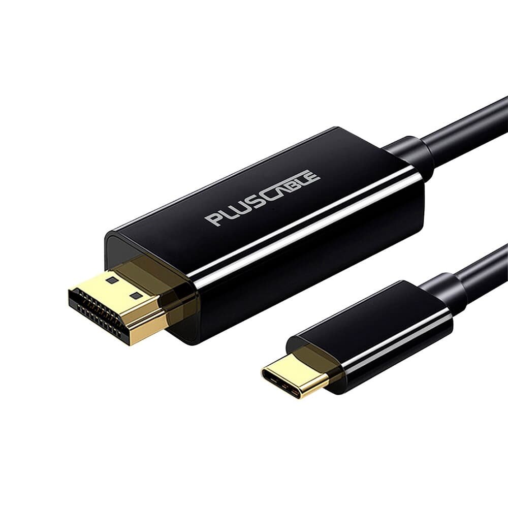 Cabo PlusCable USB-C para HDMI 2.0b, 2 Metros, Preto - HDMIC20