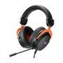 Headset Gamer Rapoo VH350S, RGB, Microfone com Cancelamento de Ruído, Preto e Laranja - VH350S