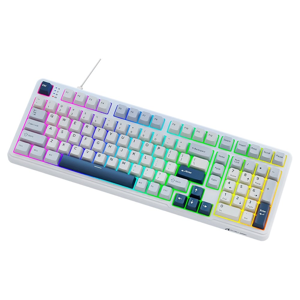 Teclado Attack Shark X98 Starlight White | KaBuM!