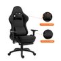 Cadeira Gamer Husky Tempest 4D, Até 145kg, Braços 4D, Almofadas, Reclinável 150º, Tecido, Descanso para Pés, Preta Tecido - HCG700PTT4D
