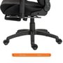 Cadeira Gamer Husky Tempest 4D, Até 145kg, Braços 4D, Almofadas, Reclinável 150º, Tecido, Descanso para Pés, Preta Tecido - HCG700PTT4D