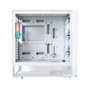 Gabinete Gamer Montech X5, Mid-Tower, Vidro Temperado, Com 4X Fans, Branco - X5WH