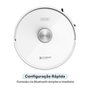 Robô Aspirador de Pó e Passa Pano KABUM! smart K1100, Mapeamento, MOP Rotativo, Autolimpante, até 10000PA, APP, 127V, Branco - KSAR110010BR
