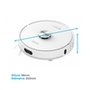 Robô Aspirador de Pó e Passa Pano KABUM! smart K1100, Mapeamento, MOP Rotativo, Autolimpante, até 10000PA, APP, 127V, Branco - KSAR110010BR