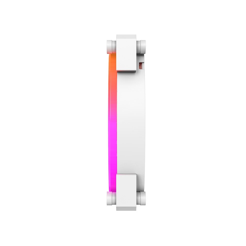 Ventoinha Montech RX120, 120mm, PWM, ARGB, Lâmina Reversa, Branco - RX120 PWM White