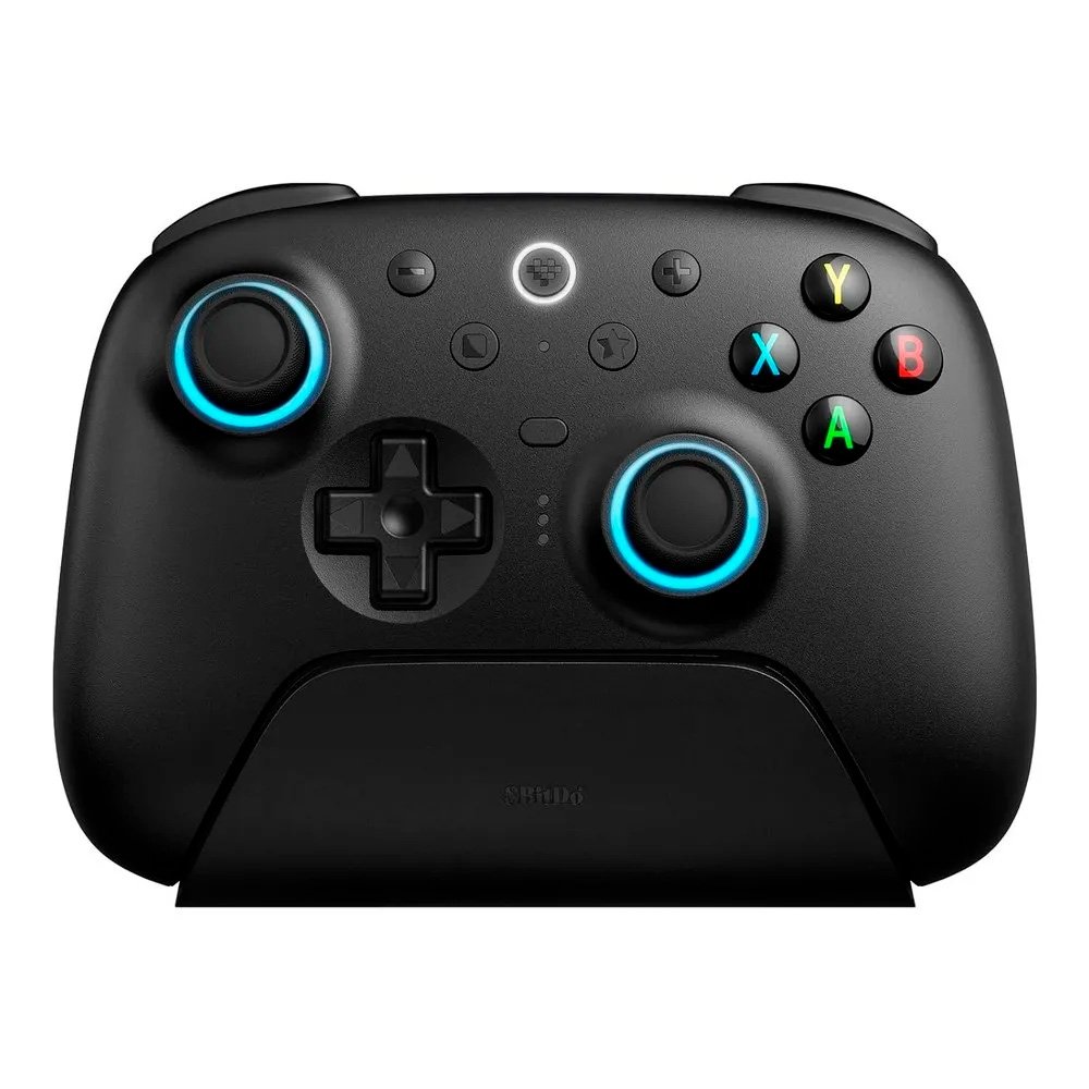 Controle Wireless 8BitDo Ultimate 2, Efeito Hall, 2.4G, com Dock, p/ PC e Android, Preto - 81HE02