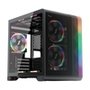 Gabinete Gamer 1STPLAYER VT5, Mid Tower, RGB, ATX, Lateral em Vidro Temperado, 3X Fans, Preto - VT5-BK-3FS7