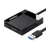 Leitor de Cartão Externo Ugreen, 4 em 1, USB 3.0, Cinza - UG-30333