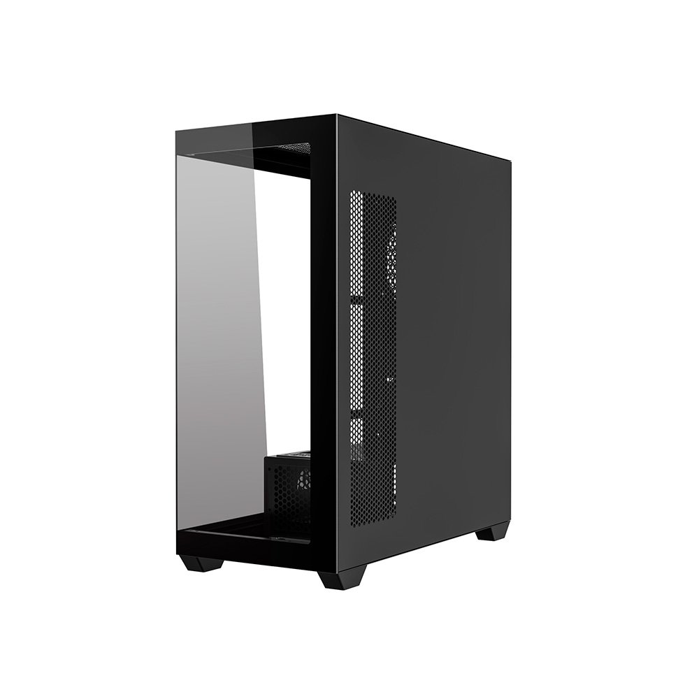 Gabinete Gamer Redragon Deflect, Mid Tower, ATX, Lateral em Vidro Temperado, Sem FANs, Preto - CA-609B
