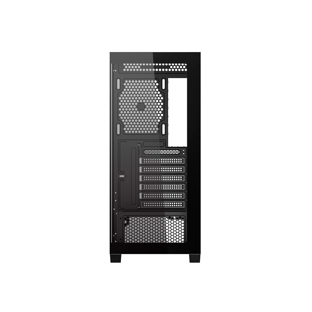 Gabinete Gamer Redragon Deflect, Mid Tower, ATX, Lateral em Vidro Temperado, Sem FANs, Preto - CA-609B