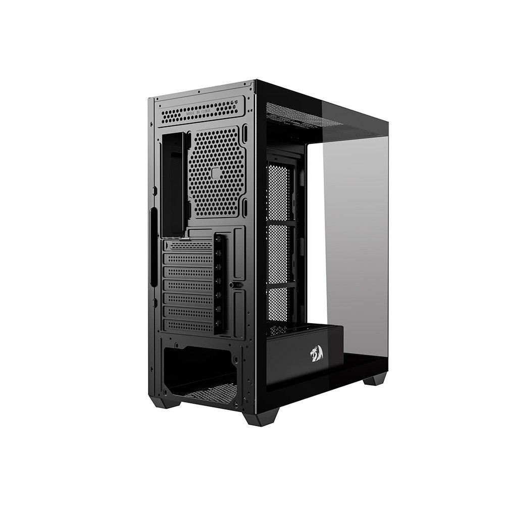 Gabinete Gamer Redragon Deflect, Mid Tower, ATX, Lateral em Vidro Temperado, Sem FANs, Preto - CA-609B