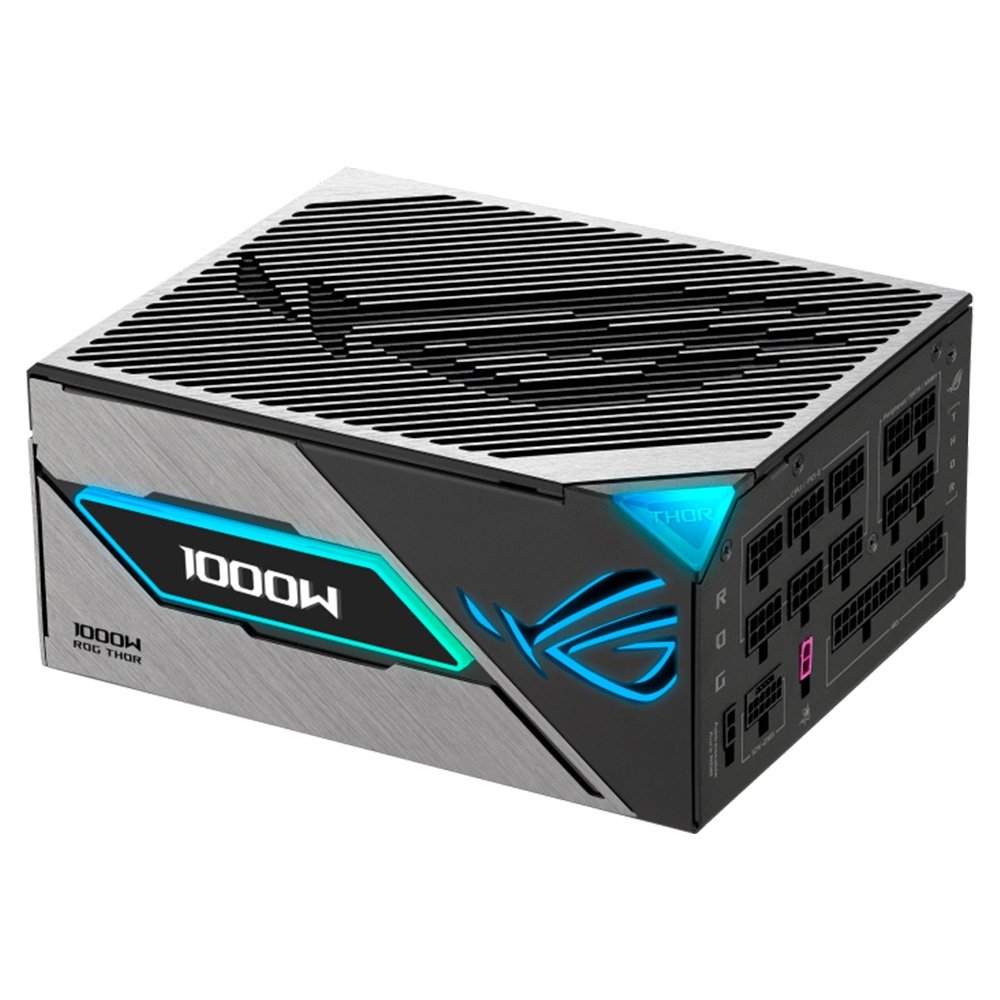 Fonte ASUS ROG Thor III, 1000W, 80 Plus Platinum, Modular, PFC Ativo, RGB, Preta - 90YE00V3-B0NA00