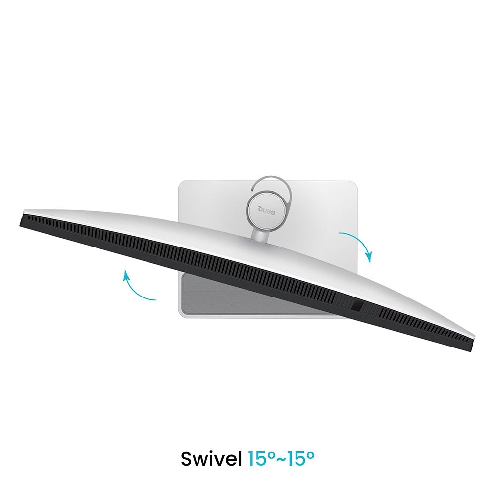 Monitor BenQ para Macbook Pro e Air 32", 4K, HDR 400, USB-C, Altura Ajustável, Som Integrado, Prata - MA320U