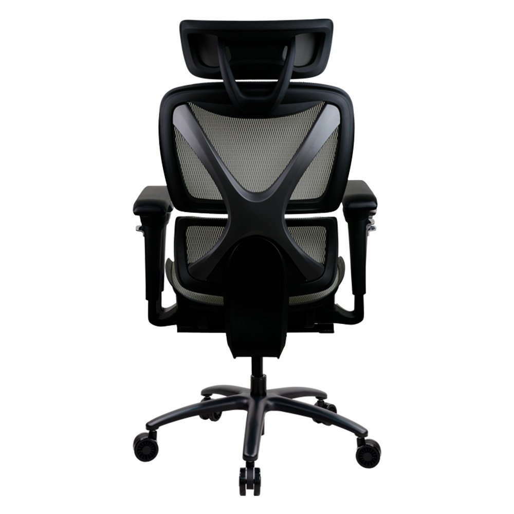 Cadeira Ergonômica Formula V Ergolux 6, Malha Ventilada, Apoio Lombar Regulável, Cinza Fumaça - ERGLX6-G - view 9