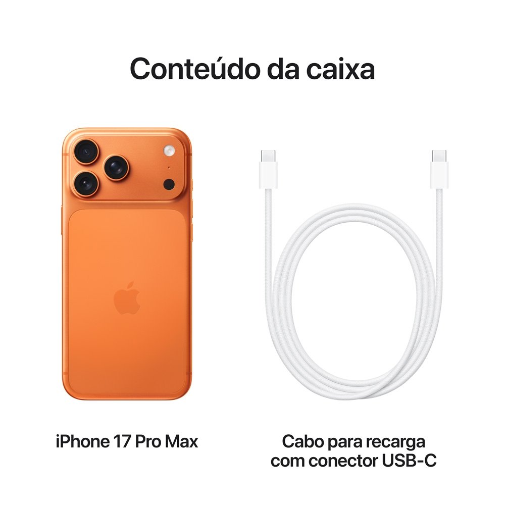 携帯電話本体 iPhone17 pro max 1TB Apple iPhone 17 Pro Max 1TB Prata - Melhor Preço