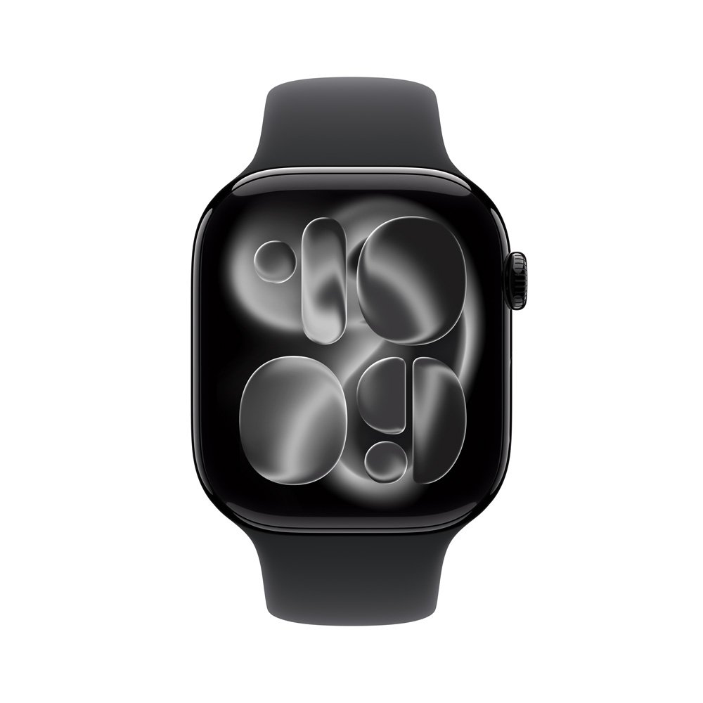 Apple Watch Series 11 GPS, Caixa Preta Brilhante de Alumínio de 46 mm, Pulseira esportiva Preta, Tamanho P/M - MEUW4AM/A