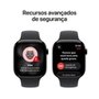 Apple Watch Series 11 GPS, Caixa Preta Brilhante de Alumínio de 46 mm, Pulseira esportiva Preta, Tamanho P/M - MEUW4AM/A