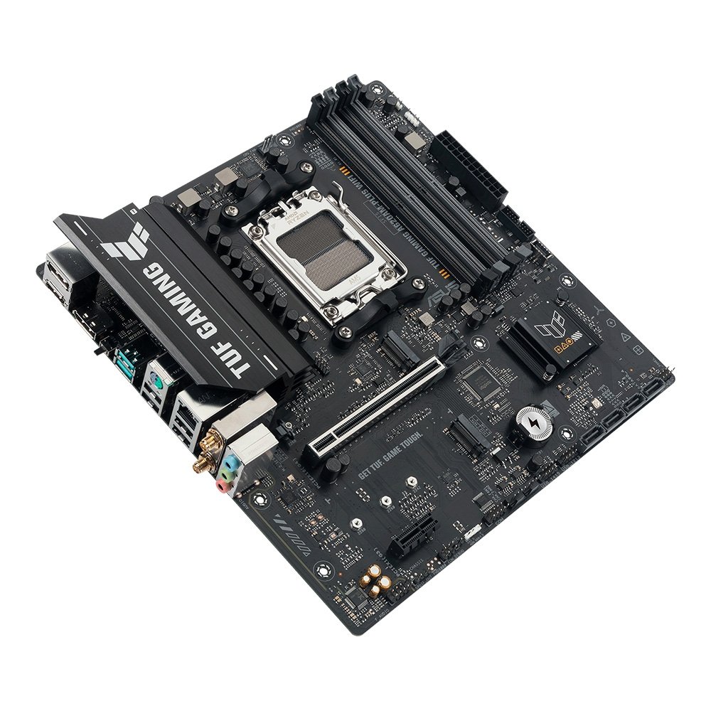 Placa Mãe ASUS TUF GAMING A620AM-PLUS WIFI, AMD AM5 , m-ATX, DDR5, Wi-fi6 - 90MB1MZ0-M0EAY0 Placa Mãe ASUS TUF GAMING A620AM-PLUS WIFI, AMD AM5 , m-ATX, DDR5, Wi-fi6 - 90MB1MZ0-M0EAY0