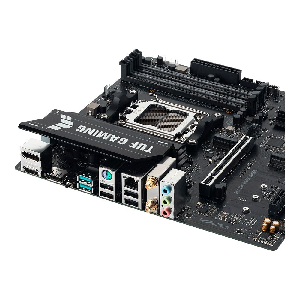 Placa Mãe ASUS TUF GAMING A620AM-PLUS WIFI, AMD AM5 , m-ATX, DDR5, Wi-fi6 - 90MB1MZ0-M0EAY0 Placa Mãe ASUS TUF GAMING A620AM-PLUS WIFI, AMD AM5 , m-ATX, DDR5, Wi-fi6 - 90MB1MZ0-M0EAY0