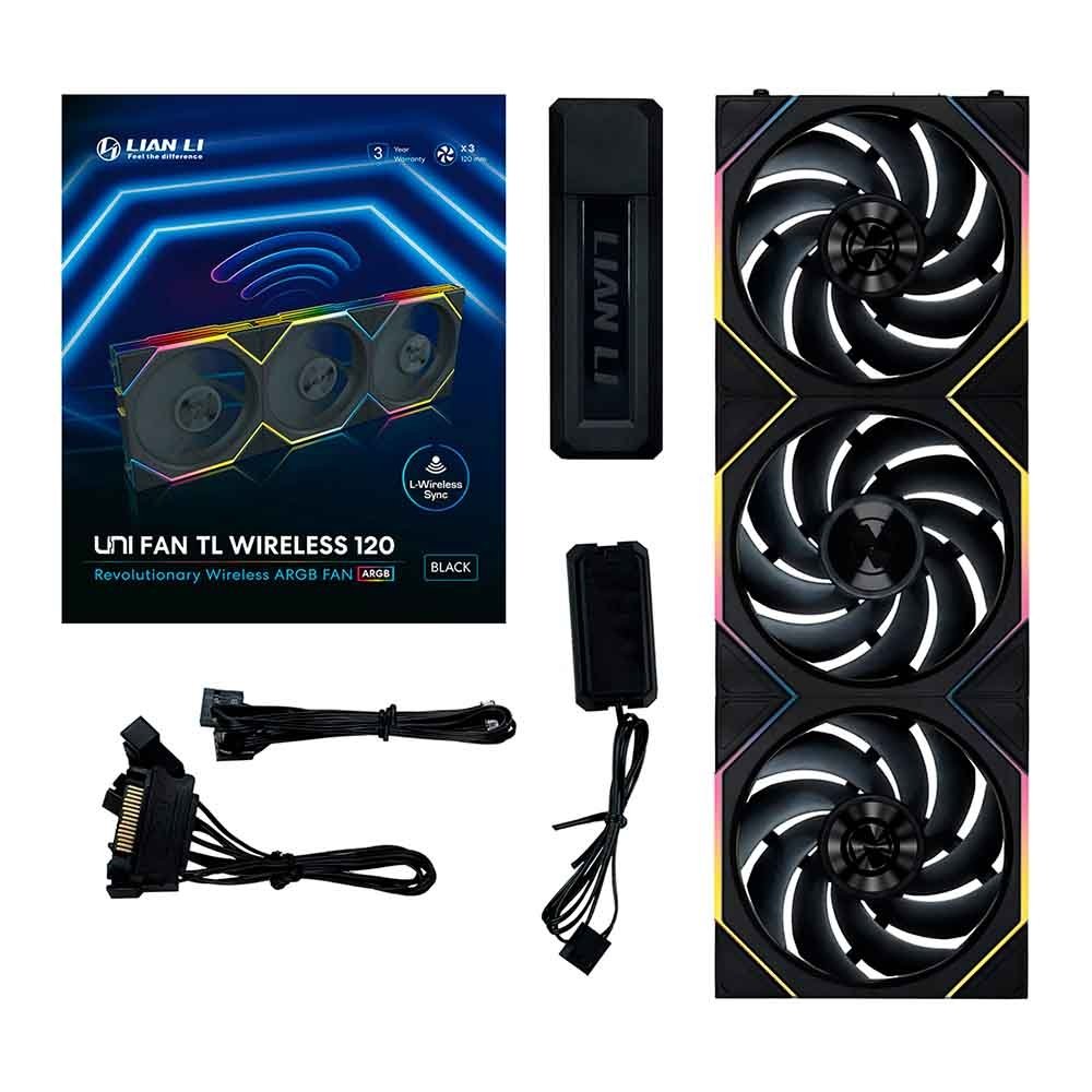 LianLi UNI FAN TL 120 3個セット Kit 3 Fans Lian Li Uni Fan TL 120mm ARGB | KaBuM!