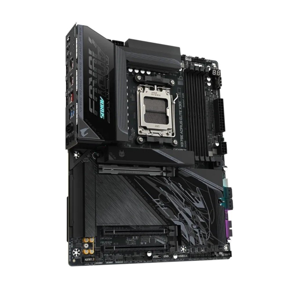 Placa Mãe Gigabyte X870E AORUS ELITE X3D, AMD AM5, ATX, DDR5, PCIe 5.0, Wi-Fi 7, Bluetooth, Preto - X870E A ELITE X