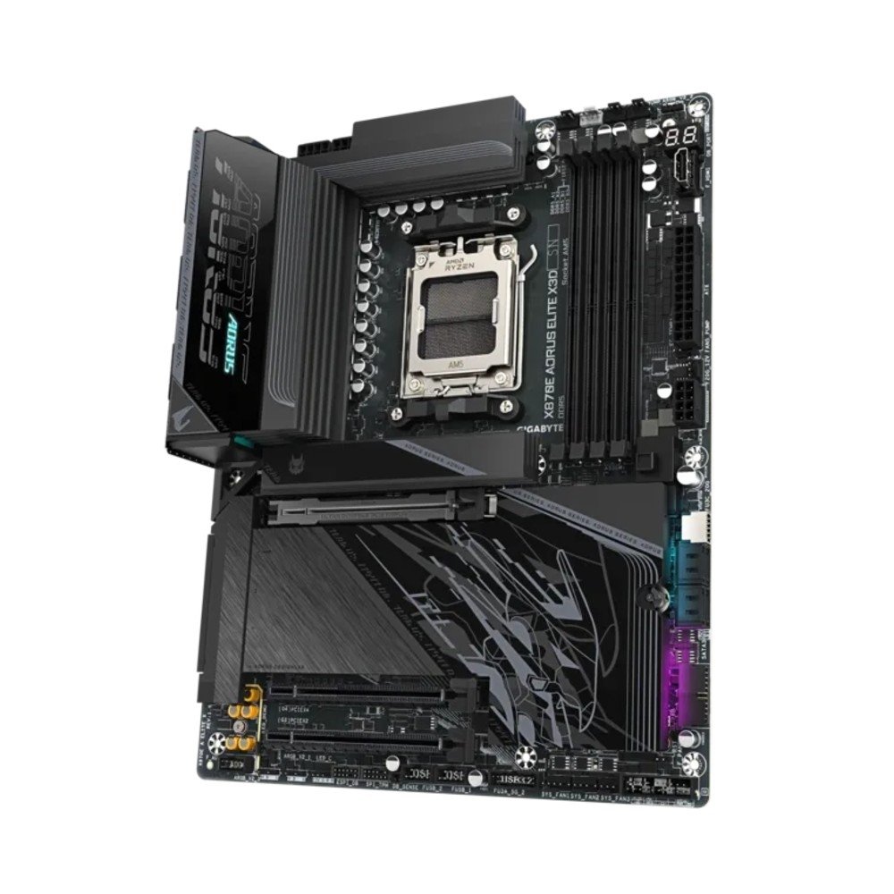 Placa Mãe Gigabyte X870E AORUS ELITE X3D, AMD AM5, ATX, DDR5, PCIe 5.0, Wi-Fi 7, Bluetooth, Preto - X870E A ELITE X