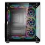 Gabinete Gamer Rise Mode Galaxy Glass X, Mid Tower, ATX, Lateral e Frontal em Vidro, Preto - RM-GA-GGX-FB
