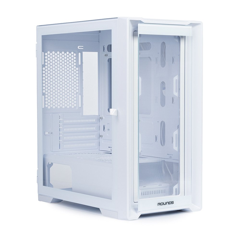 Gabinete Gamer Round5 Astra, Mini Tower, M-ATX, Lateral em Vidro, Branco - R5-ASTRA-W-2186