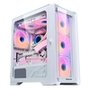 Gabinete Gamer Round5 Astra, Mini Tower, M-ATX, Lateral em Vidro, Branco - R5-ASTRA-W-2186