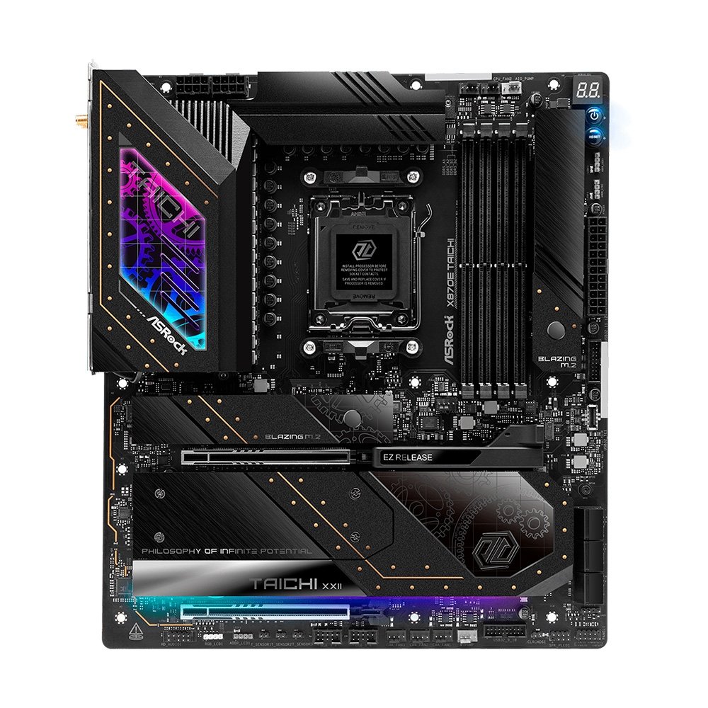 Placa-Mãe ASRock X870E Taichi AM5 DDR5 | KaBuM!