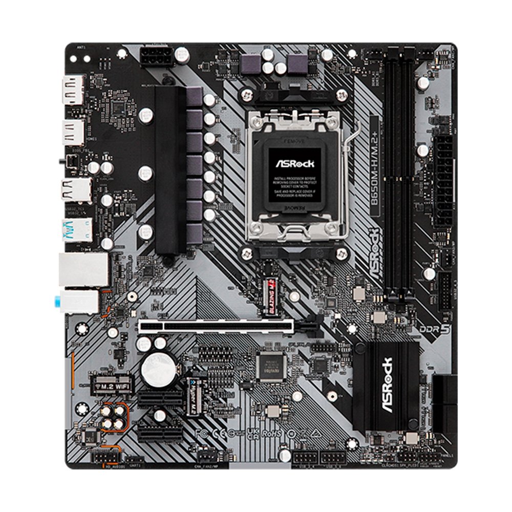 Placa-Mãe ASRock B650M-H/M.2+ DDR5 AM5 | KaBuM!