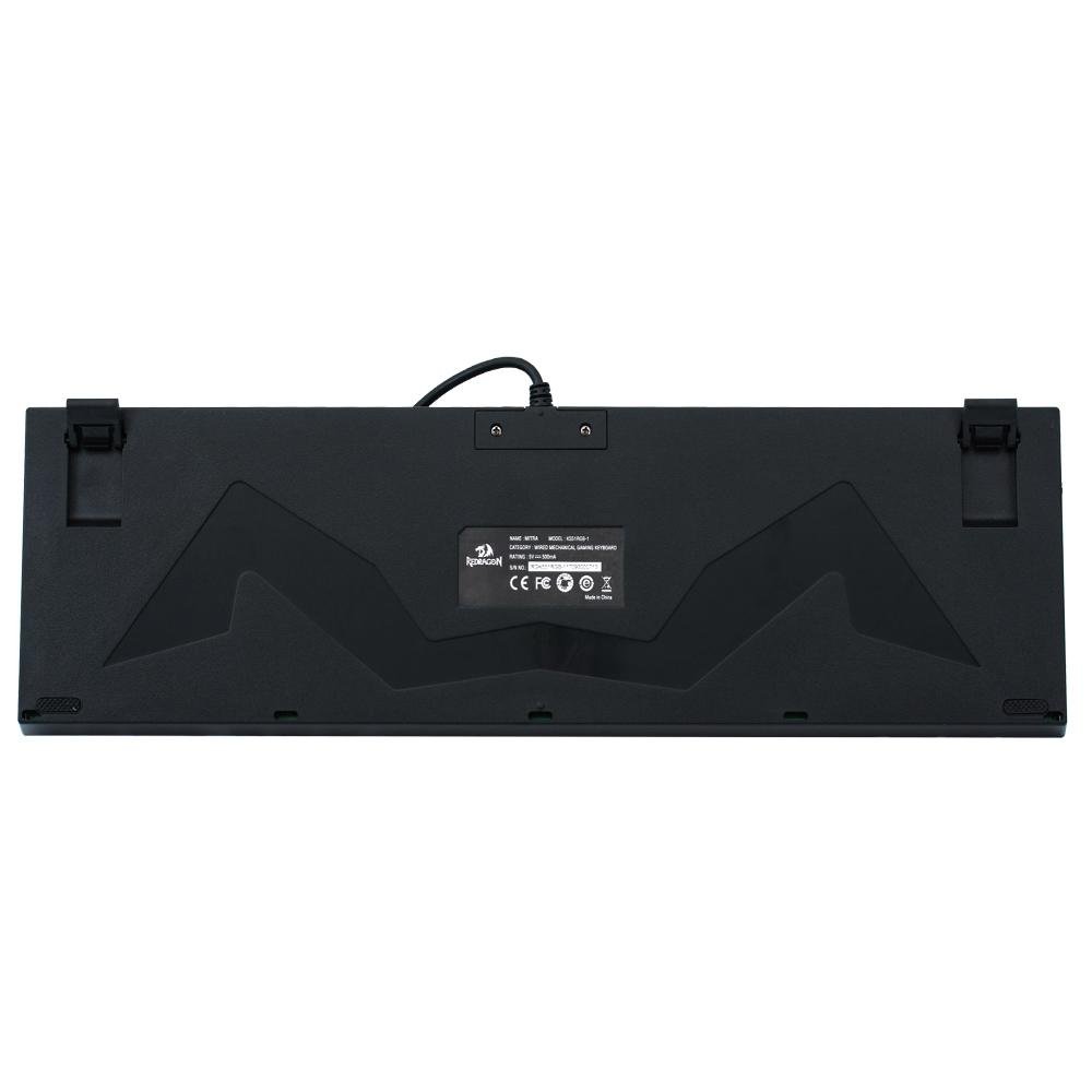 Teclado Gamer Redragon Mecânico Mitra com Anti-Ghost K551 RGB, Switch Outemu Red, ABNT2, Preto - K551RGB-1 (PT-RED)