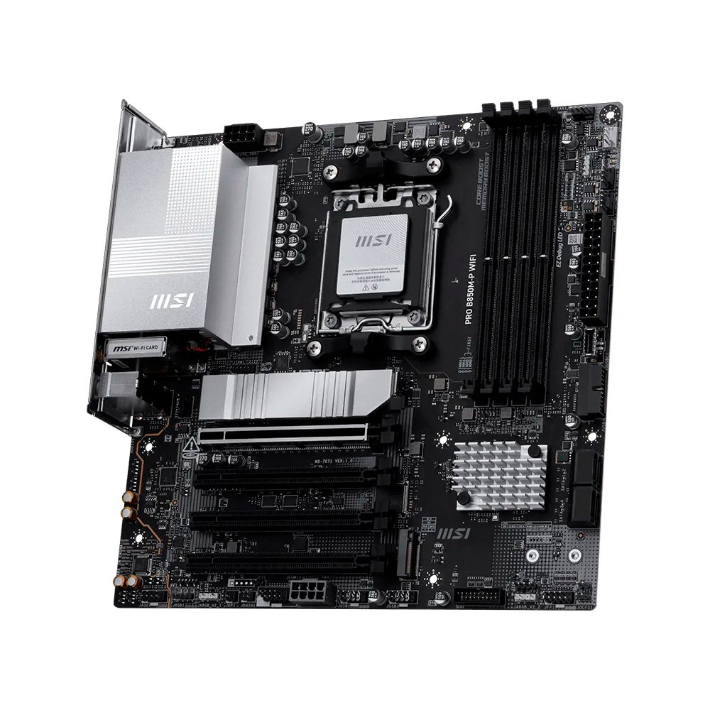 Placa-Mãe MSI PRO B850M-P WIFI AM5 DDR5 | KaBuM!