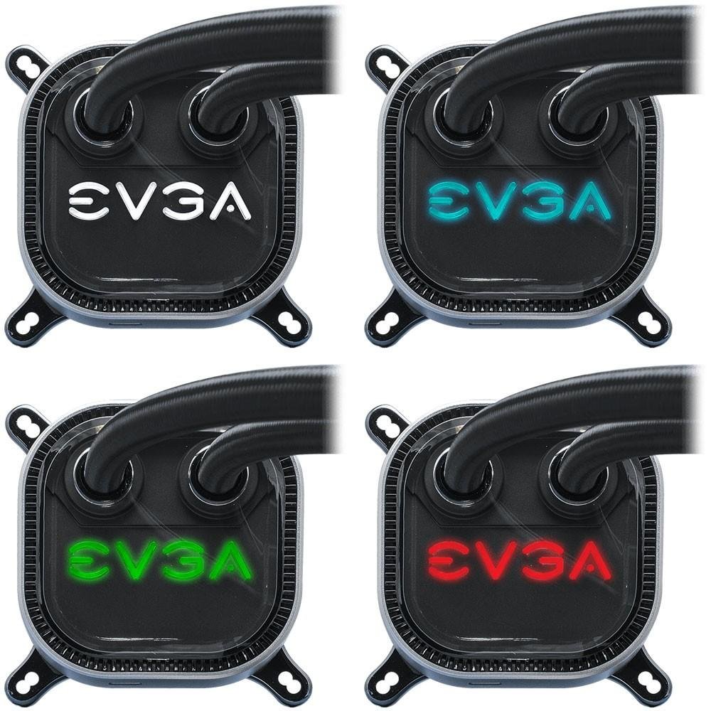 Water Cooler EVGA CLC, 240mm (2x 120mm), Closed Loop CPU Cooler, AMD