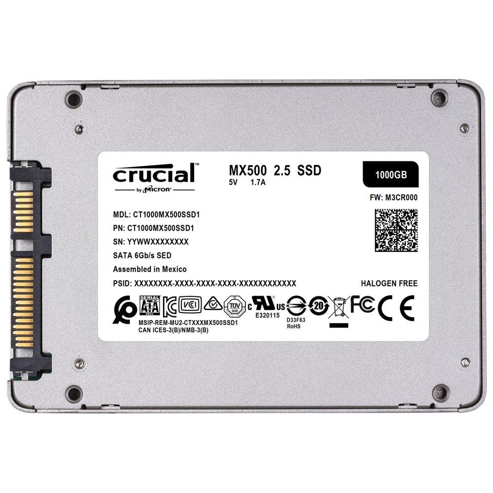 SSD 1 TB Crucial MX500, SATA | KaBuM!