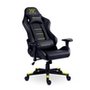 Cadeira Gamer XT Racer Attack, Até 120Kg, Reclinável, Com Almofadas, Cilindro de Gás Classe 4, Couro PU, Preta e Amarela - XTR-052