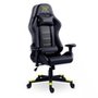 Cadeira Gamer XT Racer Attack, Até 120Kg, Reclinável, Com Almofadas, Cilindro de Gás Classe 4, Couro PU, Preta e Amarela - XTR-052