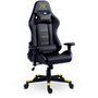 Cadeira Gamer XT Racer Attack, Até 120Kg, Reclinável, Com Almofadas, Cilindro de Gás Classe 4, Couro PU, Preta e Amarela - XTR-052