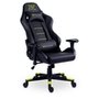 Cadeira Gamer XT Racer Attack, Até 120Kg, Reclinável, Com Almofadas, Cilindro de Gás Classe 4, Couro PU, Preta e Amarela - XTR-052
