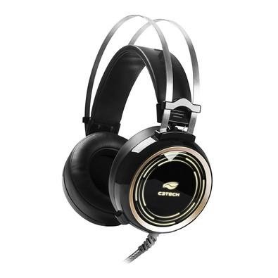 Menor preço em Headset Gamer C3 Tech P2 e USB, Preto RGB Black Kite PH-G310BK 