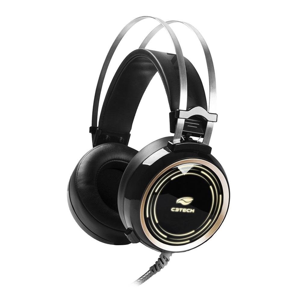 Headset Gamer C3 Tech P2 e USB, Preto RGB Black Kite PH-G310BK Headset Gamer C3 Tech P2 e USB, Preto RGB Black Kite PH-G310BK