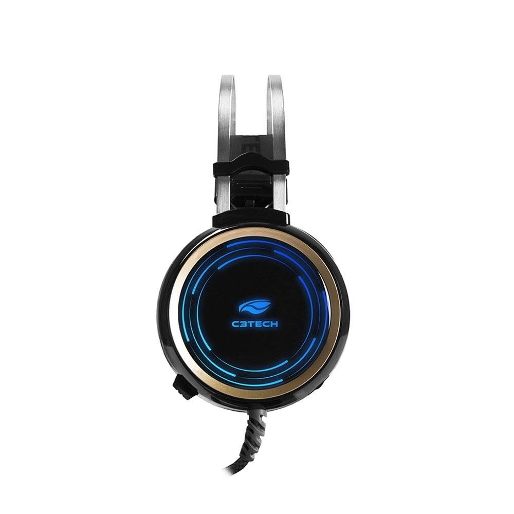 Headset Gamer C3 Tech P2 e USB, Preto RGB Black Kite PH-G310BK Headset Gamer C3 Tech P2 e USB, Preto RGB Black Kite PH-G310BK