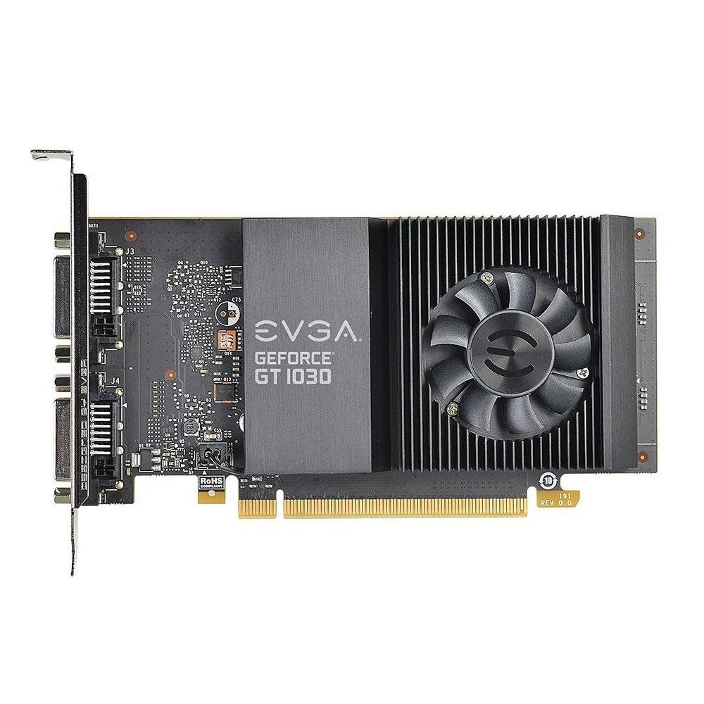 Placa de Vídeo GT 1030 EVGA NVIDIA GeForce SC 2GB, GDDR5 - 02G-P4-6338-KR Placa de Vídeo GT 1030 EVGA NVIDIA GeForce SC 2GB, GDDR5 - 02G-P4-6338-KR