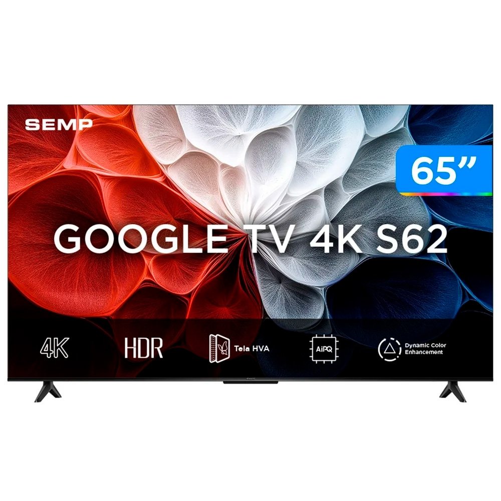 Smart TV 65"" TCL 4K UHD LED HVA Google TV 65S62 2025 - view 3
